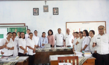 Kunjungan Balai Penjamin Mutu Pendididikan (BPMP) di SMP Arnoldus
